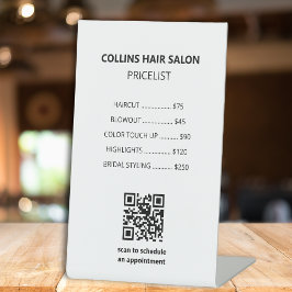 Expositor En L Lista de precios de servicio de venta en blanco y