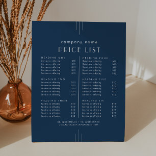 Expositor En L Lista de precios de servicios empresariales Everly