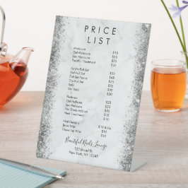 Expositor En L Lista de precios de venta de uñas de Purpurina de 