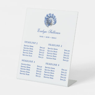 Expositor En L Lista de precios del logotipo de la marisma azul