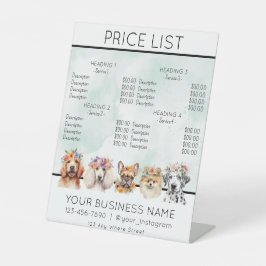 Expositor En L Lista de precios del servicio de acuarela de flore