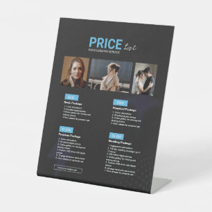Expositor En L Lista de precios del servicio de fotografía modern