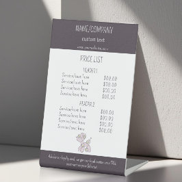 Expositor En L Lista de precios del servicio de perros globos de 