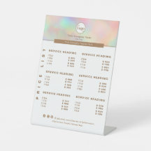 Lista de Precios del Servicio Holográfico de Belle