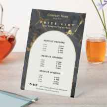 Lista de precios elegante de mármol de ágata de or