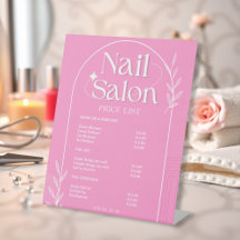 Lista Rosa De Servicios Lista De Precios De Salon
