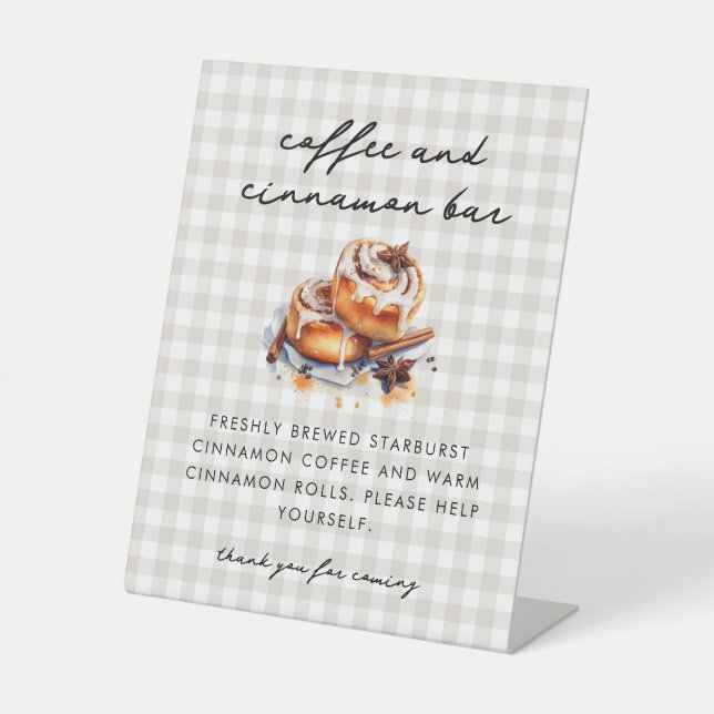 Expositor En L Little Bun in the Oven Baby Shower Coffee Bar  (Anverso)