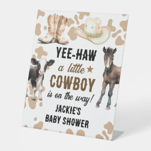 Expositor En L Little Cowboy Rodeo Baby Shower