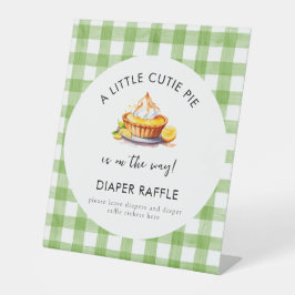 Expositor En L Little Cutie Pie Lemon Baby Shower Diaper Raffle