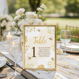 Expositor En L Little Honey Baby Shower Table Numbers