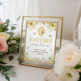 Expositor En L Little Honey Bee Sweet Favor Table Sign