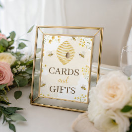 Expositor En L Little Honey Cards and Gifts Table Sign