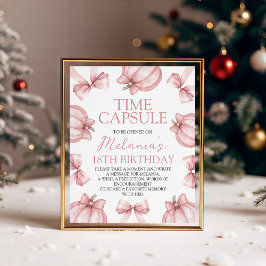 Expositor En L Little Pumpkin Time Capsule Sign