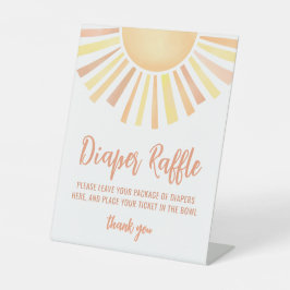 Expositor En L Little Ray Of Sunshine Baby Shower Diaper Raffle