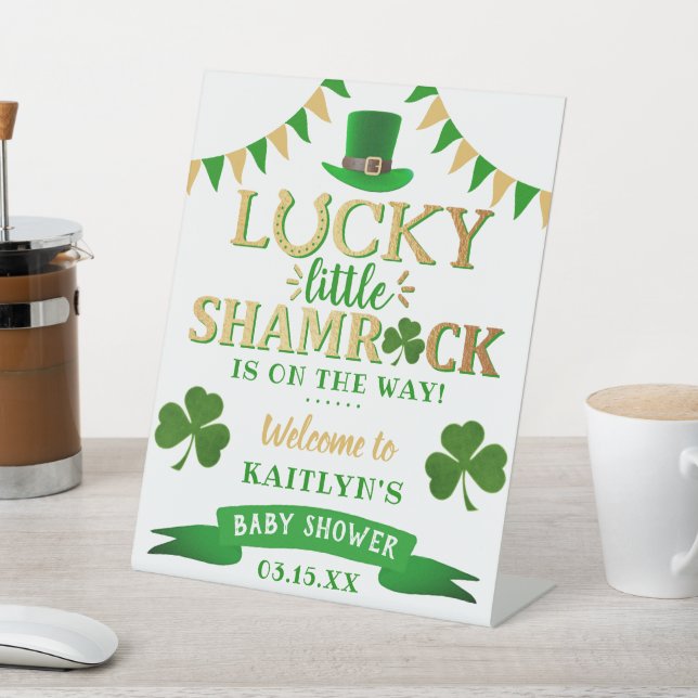 Expositor En L Little Shamrock St. Patrick's Day Baby Shower (In Situ)