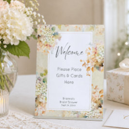 Expositor En L Lluvia de Regalos de Boda Romántica Neutral Vintag