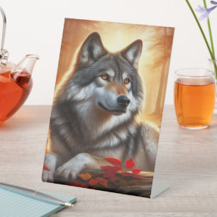 Expositor En L Lobo Solitario en el Bosque: Soledad en Medio de l
