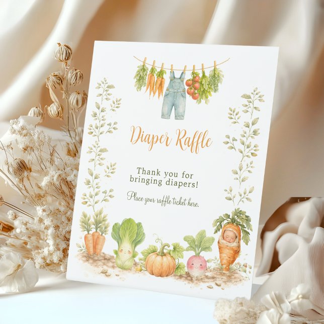 Expositor En L Locally Grown Veggie Clothesline Diaper Raffle (Subido por el creador)