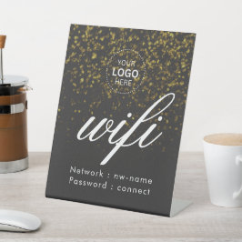 Expositor En L Logo Con Rótulo Peatonal Wifi