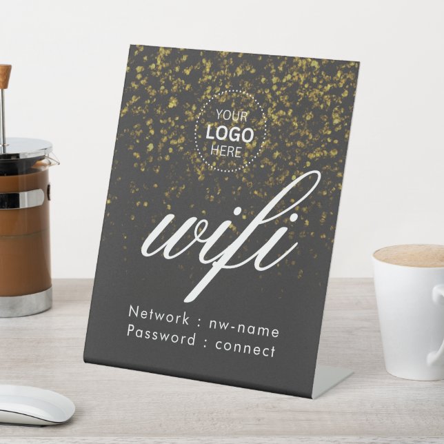 Expositor En L Logo Con Rótulo Peatonal Wifi (In Situ)