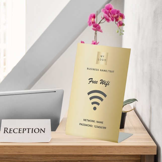 Expositor En L logo de negocio de internet wifi oro (Subido por el creador)
