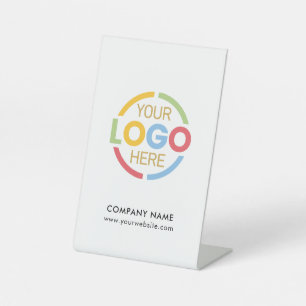 Expositor En L Logotipo comercial de la moderna Black White Corpo