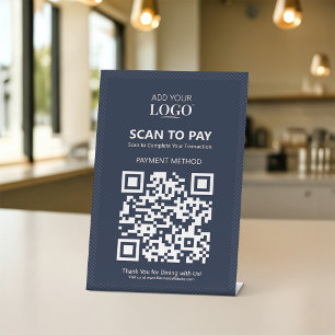Expositor En L Logotipo comercial de pago móvil sin contacto Mari