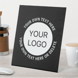Expositor En L Logotipo comercial o cualquier imagen y texto edit