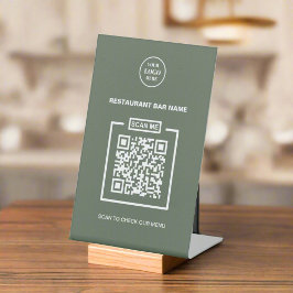 Expositor En L Logotipo comercial personalizado Código QR Sage ve