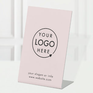 Expositor En L Logotipo comercial   Rubor Pink Simple Professiona