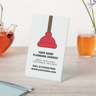 Expositor En L Logotipo de la empresa de servicios de fontanería