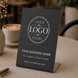 Expositor En L Logotipo de la empresa en exhibidor de escritorio