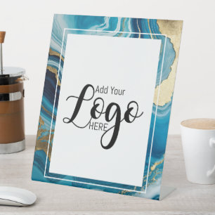 Expositor En L logotipo de negocios personalizado publicidad de l