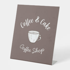 Expositor En L Logotipo de pequeña cabaña de café