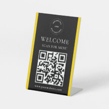 Logotipo de personalizado Código QR Rótulo Peatona