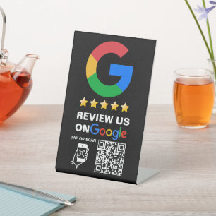Expositor En L Logotipo de Personalizado negro moderno y revisión