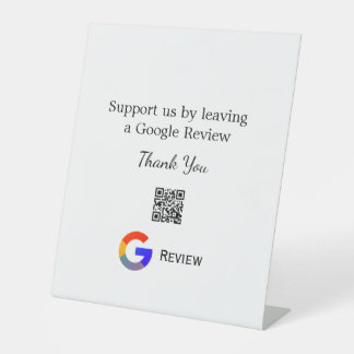 Expositor En L logotipo de reseña comercial de Google Scan QR rev