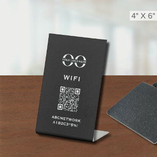 Expositor En L Logotipo del Personalizado de código QR de acceso
