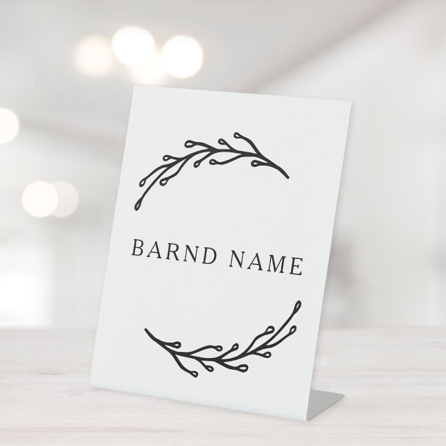 Expositor En L Logotipo empresarial botánico elegante (Subido por el creador)