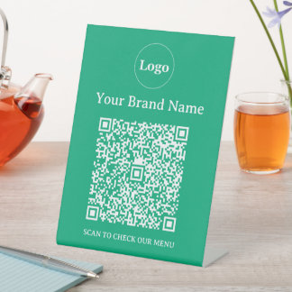 Expositor En L Logotipo empresarial personalizado verde minimalis