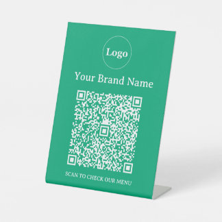 Expositor En L Logotipo empresarial personalizado verde minimalis