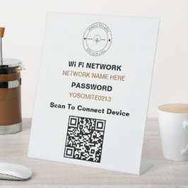 Expositor En L Logotipo Minimalista simple Código QR Detalles del