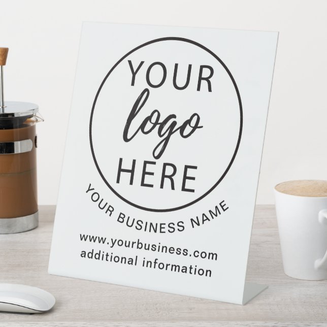 Expositor En L Logotipo personalizado empresarial simple (In Situ)
