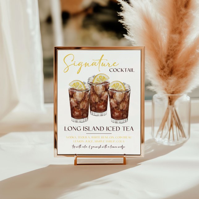 Expositor En L Long Island Iced Tea Signature Cocktail Recipe (Subido por el creador)