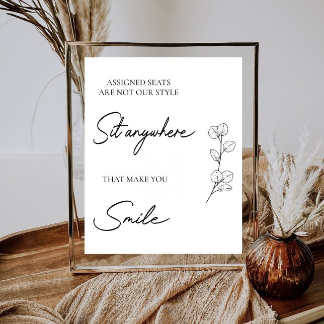 Expositor En L Los asientos asignados por el boda no son nuestro  (Subido por el creador)