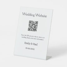 Los detalles del sitio web del boda scan QR añaden
