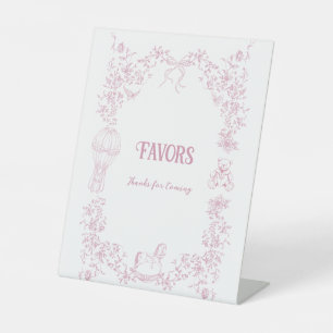 Expositor En L Los favoritos de Baby Shower con flores de color r
