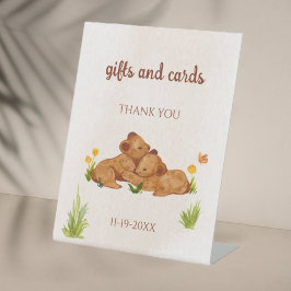 Expositor En L Los gemelos tienen una ducha de bebé neutra por gé