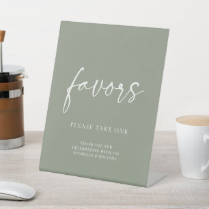 Expositor En L Los Minimalistas favoritos de la boda verde sabia