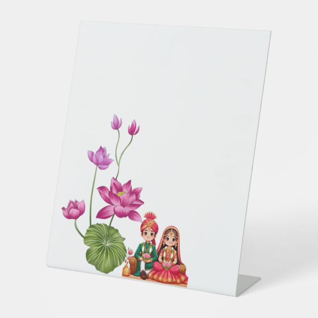 Expositor En L Lotus, novia y novio (Anverso)